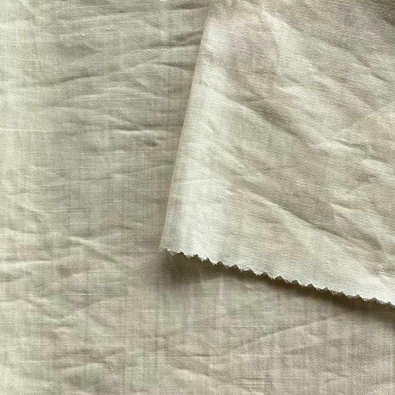 SỐ 6053 Vải lanh Tencel sáng bóng
