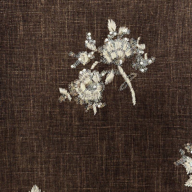 Vải thêu Chenille NO6111